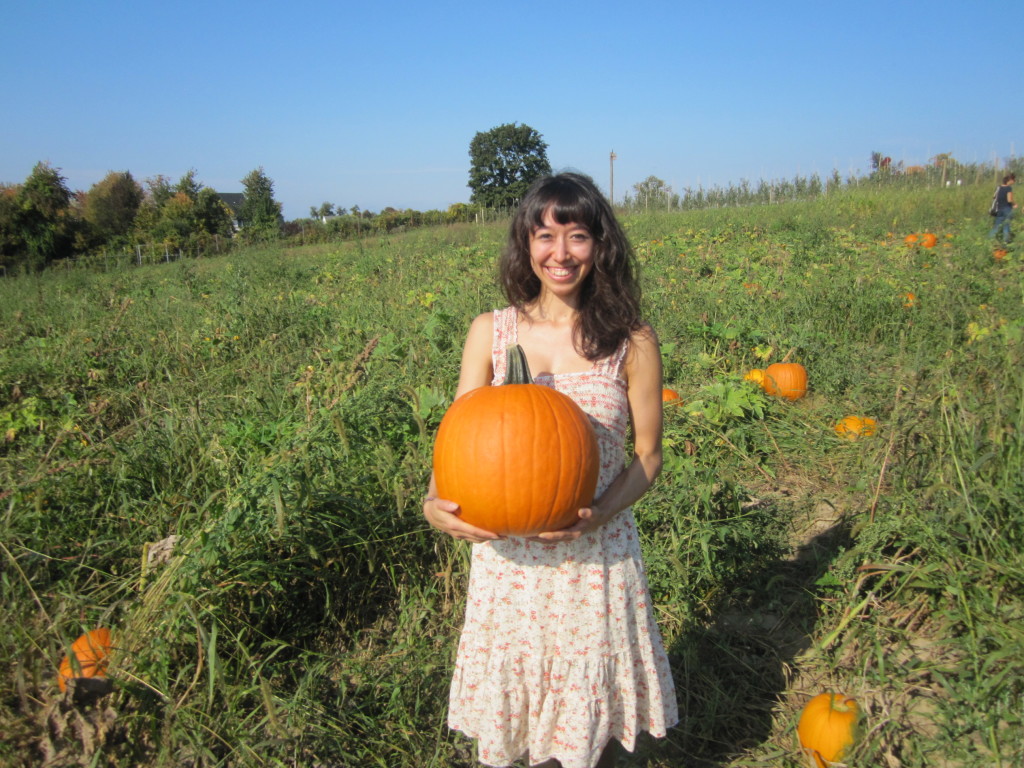 pumpkin picking