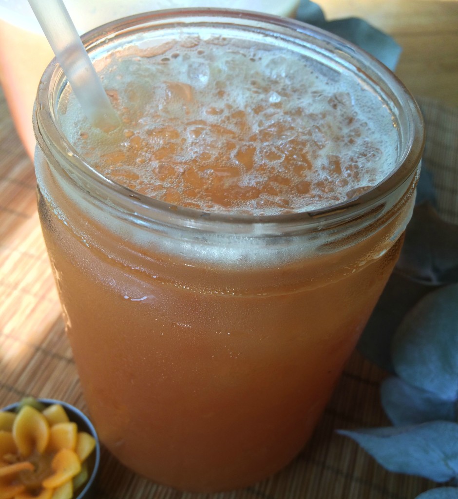 Peach Lemonade with Coconut Sugar