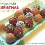 Christmas bliss ball truffles (raw, vegan, lowfat)