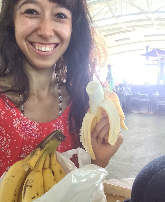 Airport traveling with my banana stash
